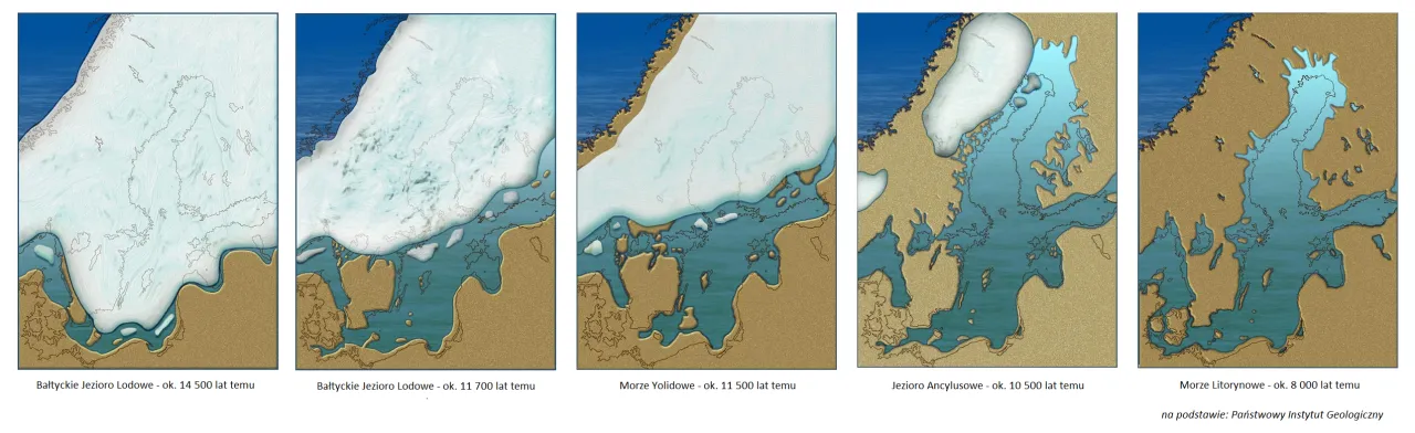 r&oacute;żne formy lodu morskiego Bałtyk