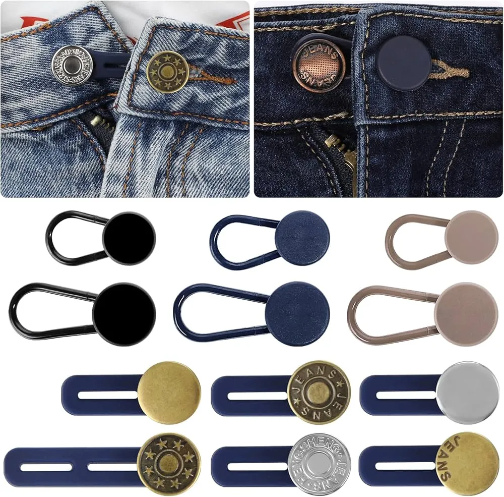 przedłużacz do guzika spodni w użyciu