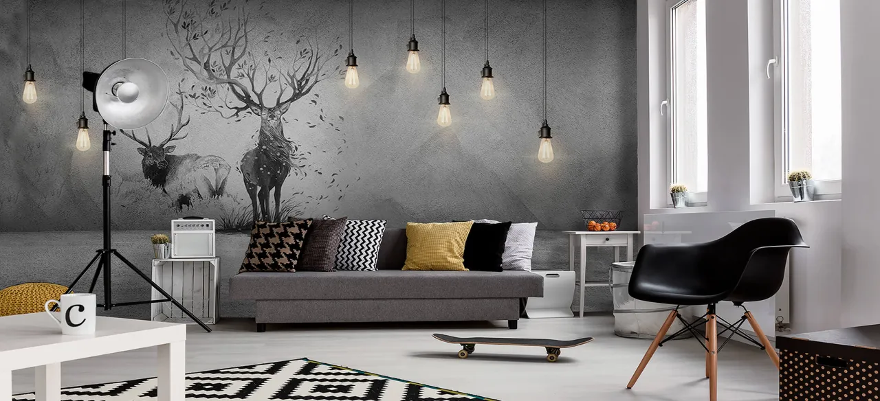 fototapeta na ścianie przykład aranżacji