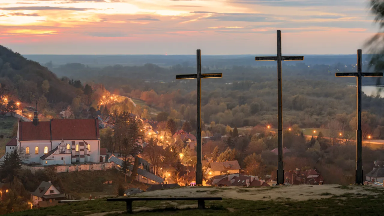G&oacute;ra Trzech Krzyży Kazimierz Dolny widok
