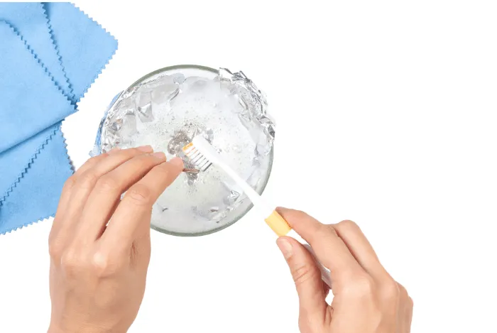 domowe metody czyszczenia srebra infografika