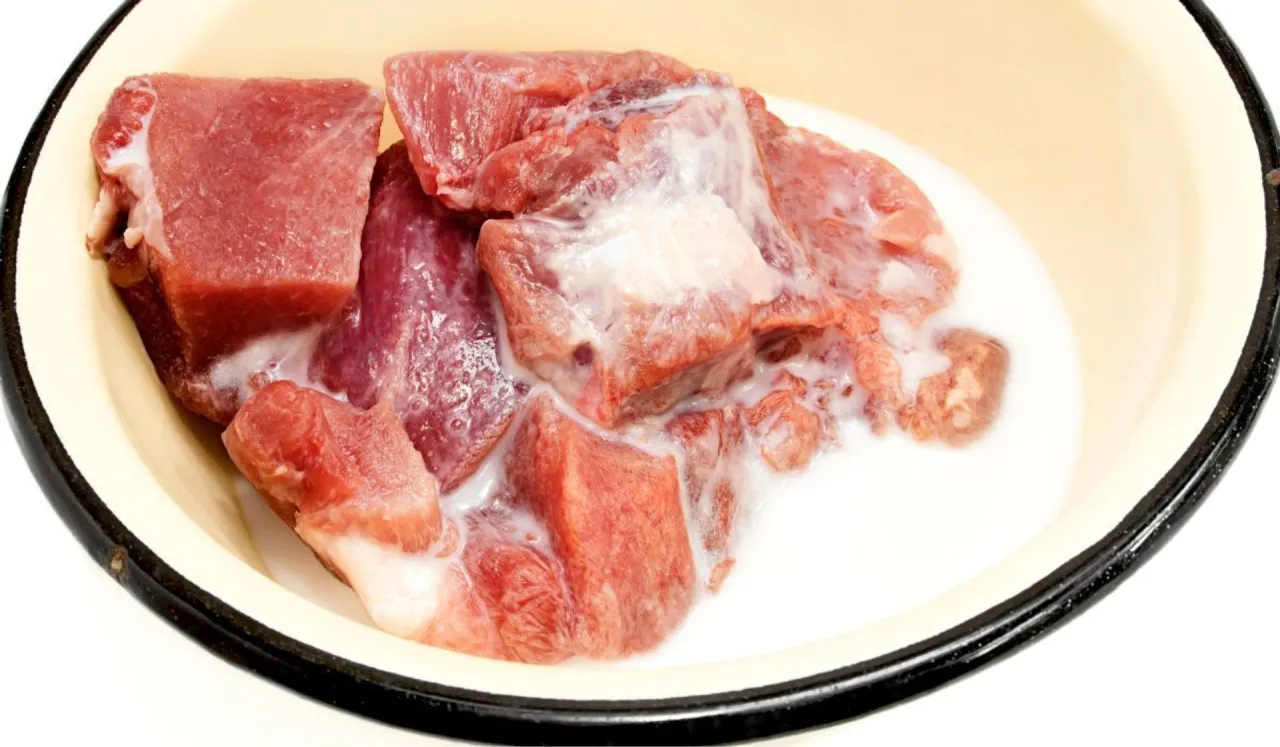 moczenie mięsa w mleku lub occie