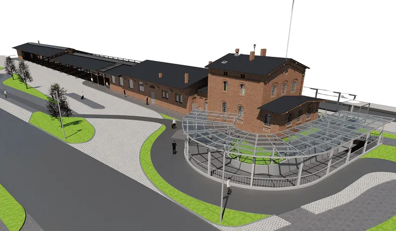 Mapa dworzec PKS PKP Zielona G&oacute;ra