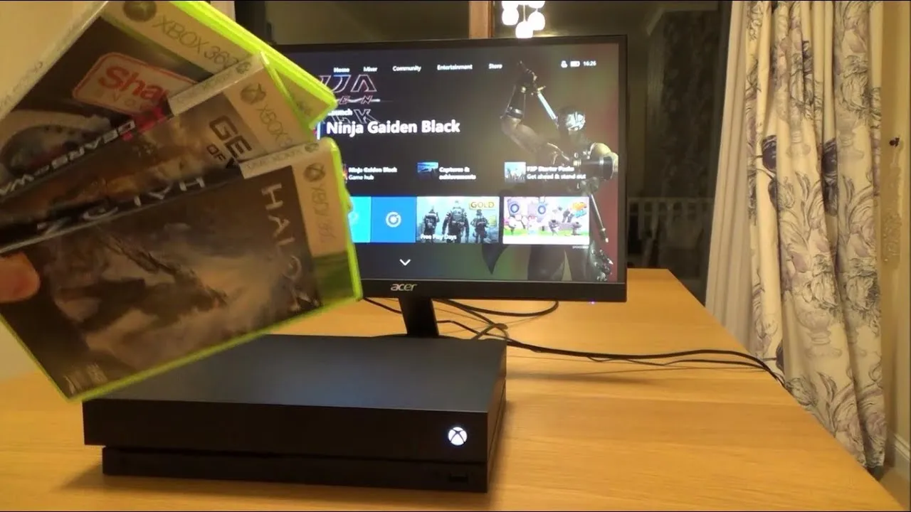 Xbox One inserting Xbox 360 disc