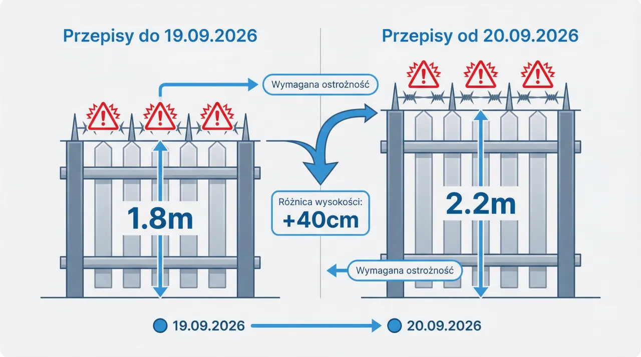 bezpieczne ogrodzenie przepisy 2026