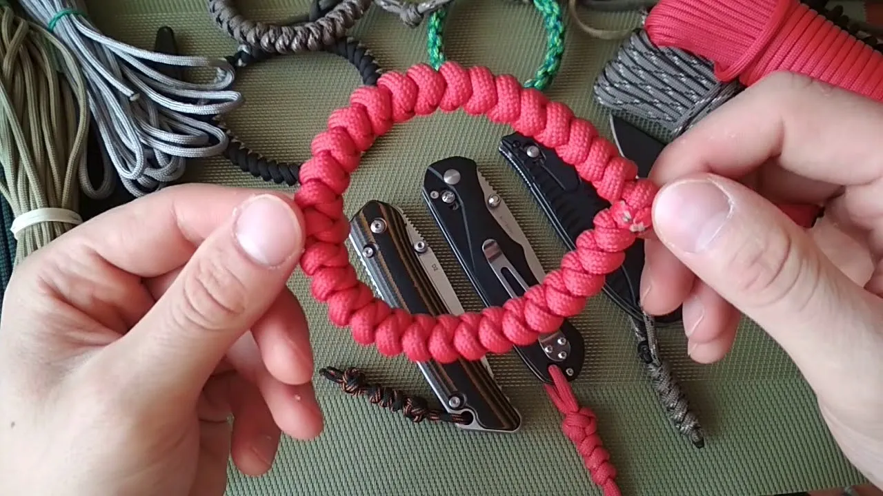 przykłady splot&oacute;w paracord