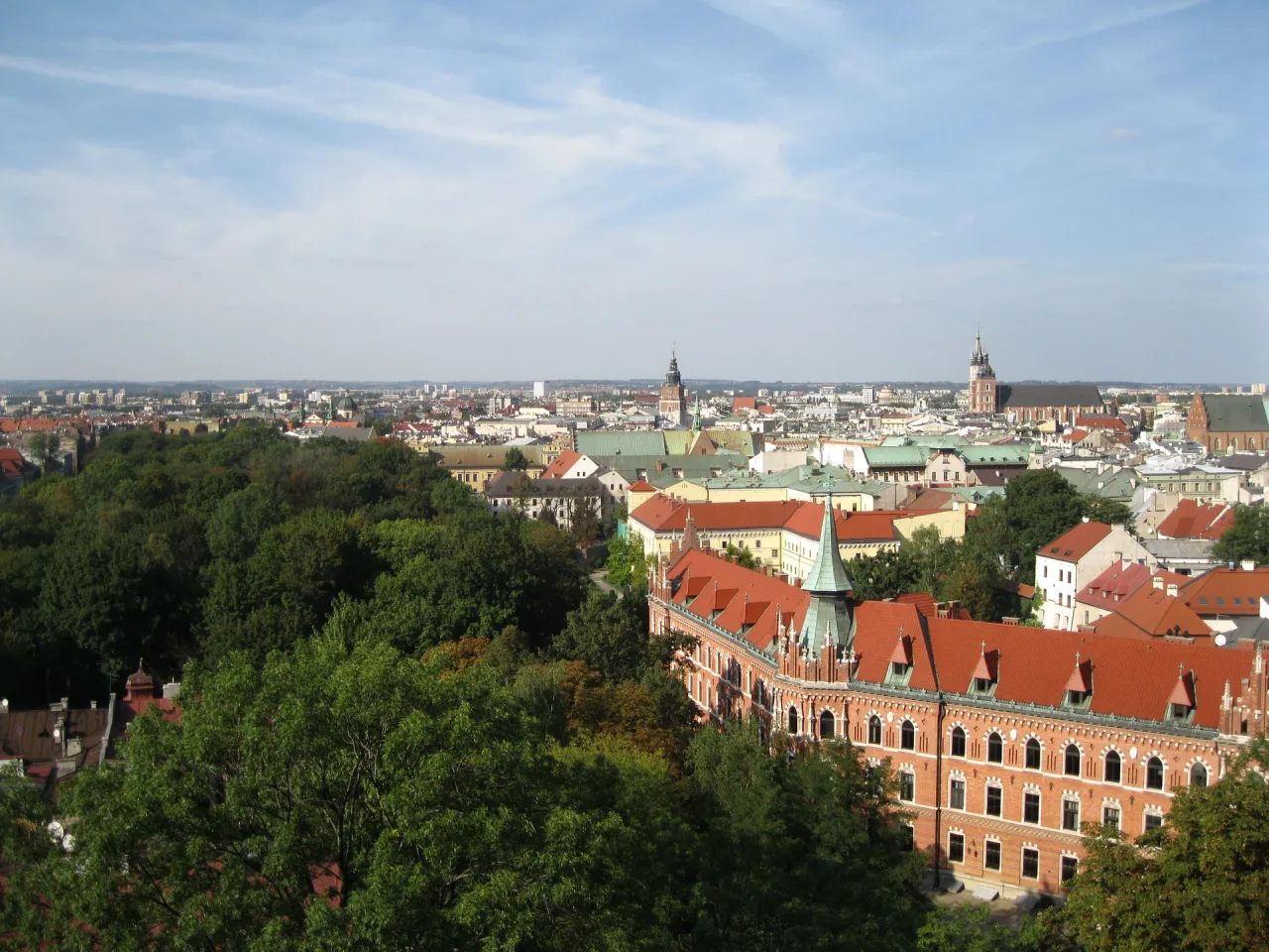Krak&oacute;w panorama Stare Miasto