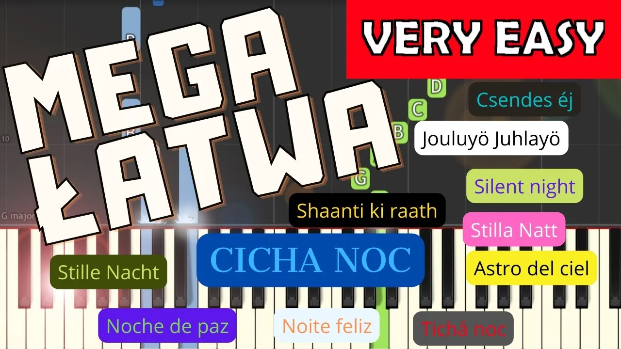 Zdjęcie Jak łatwo nauczyć się grać kolędę Cicha noc na pianinie - akordy i zasady gry