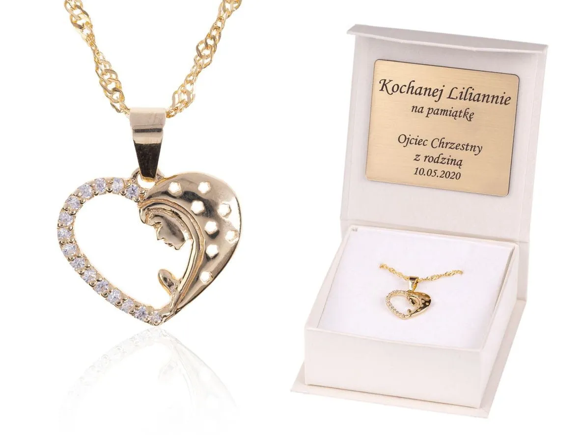 tradycyjne prezenty na chrzest medalik obrazek