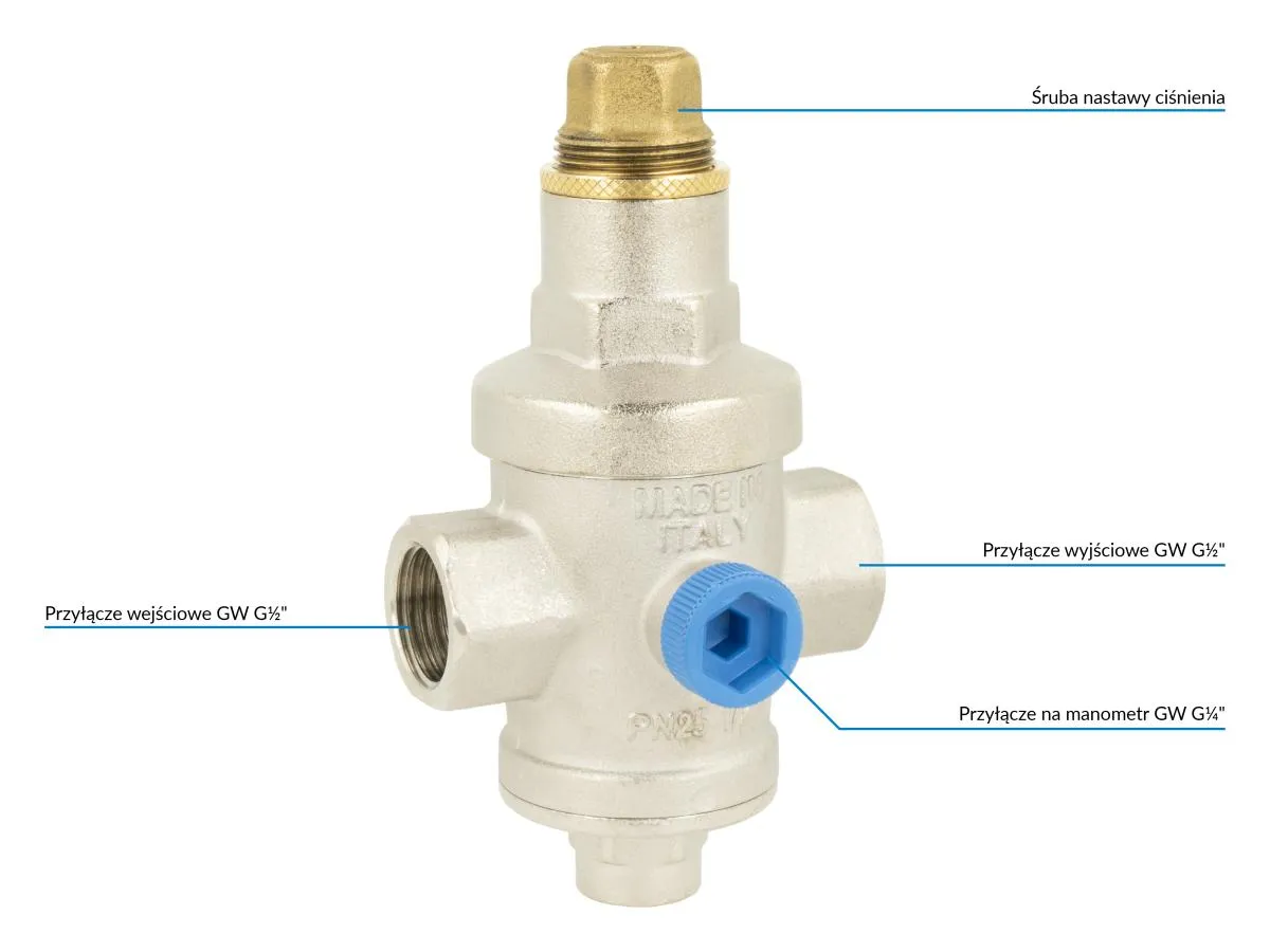 Reduktor ciśnienia wody i pompa hydroforowa