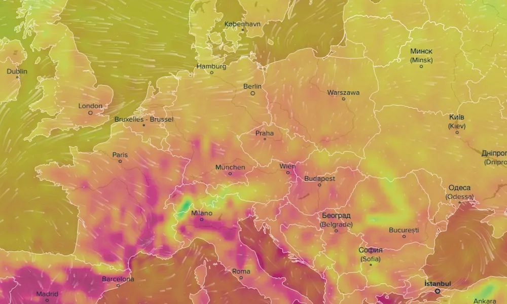 różne prognozy pogody góry, mapy pogodowe