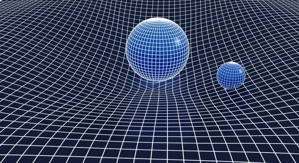 zakrzywienie czasoprzestrzeni wizualizacja