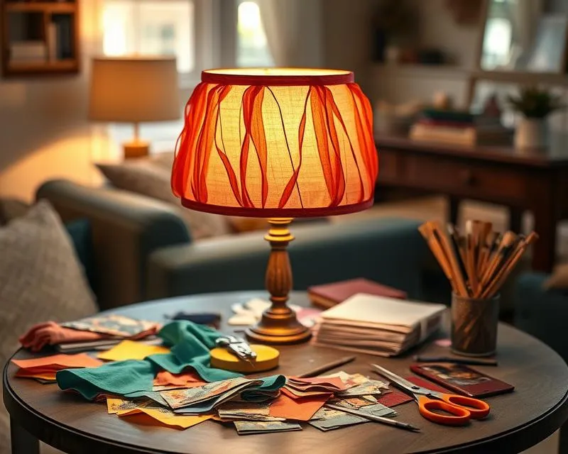 inspiracje abażury DIY, unikalne abażury ręcznie robione