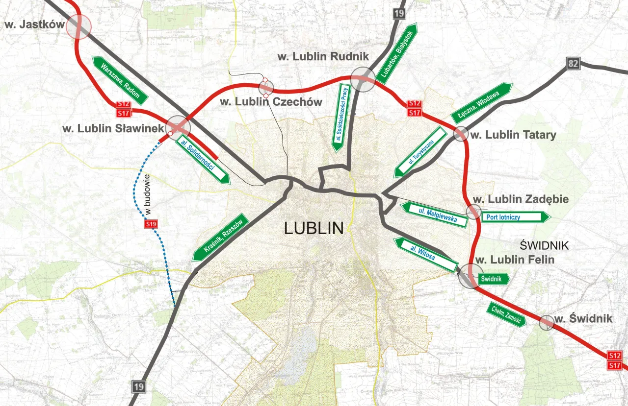 bus Warszawa Lublin trasa S17