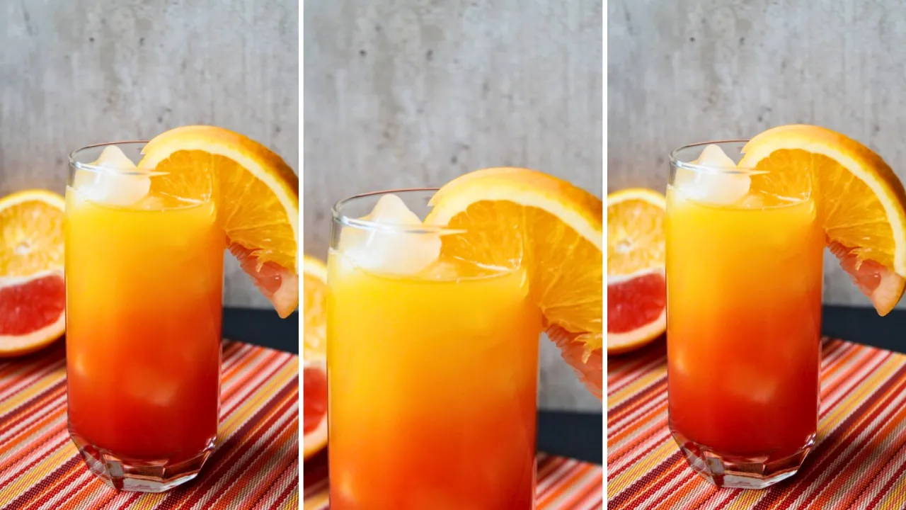 Szkło highball z drinkiem Malibu