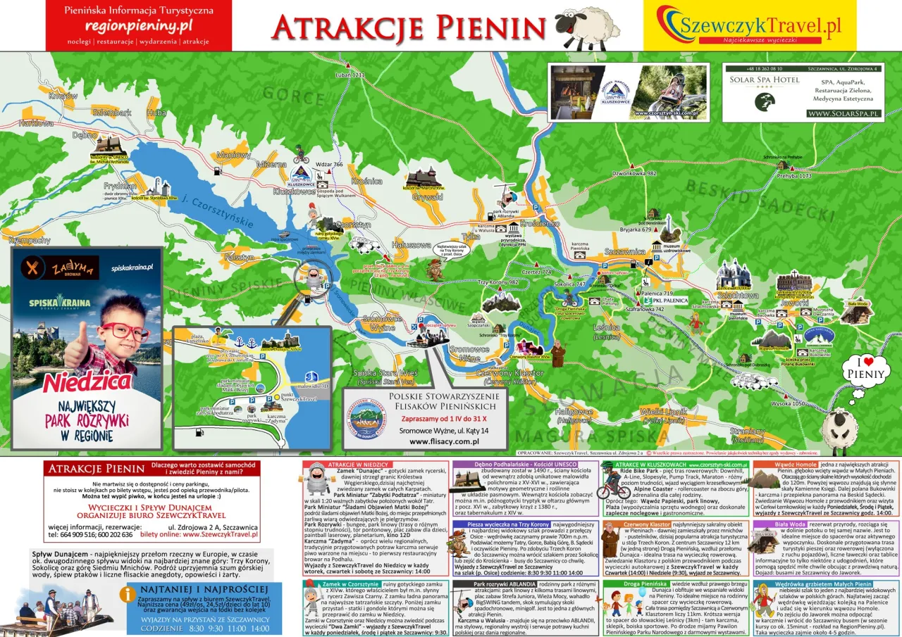 szkolna wycieczka mapa trasy punkty zwiedzania