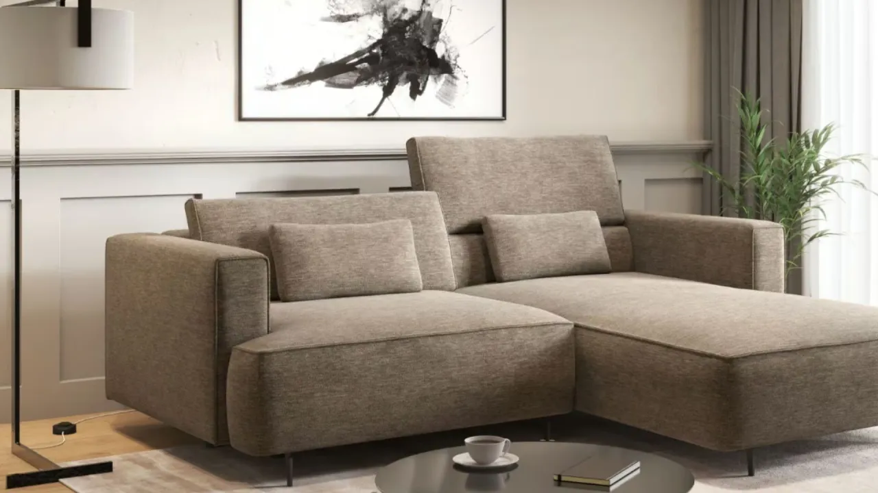 Salon beżowy szary inspiracje akcenty