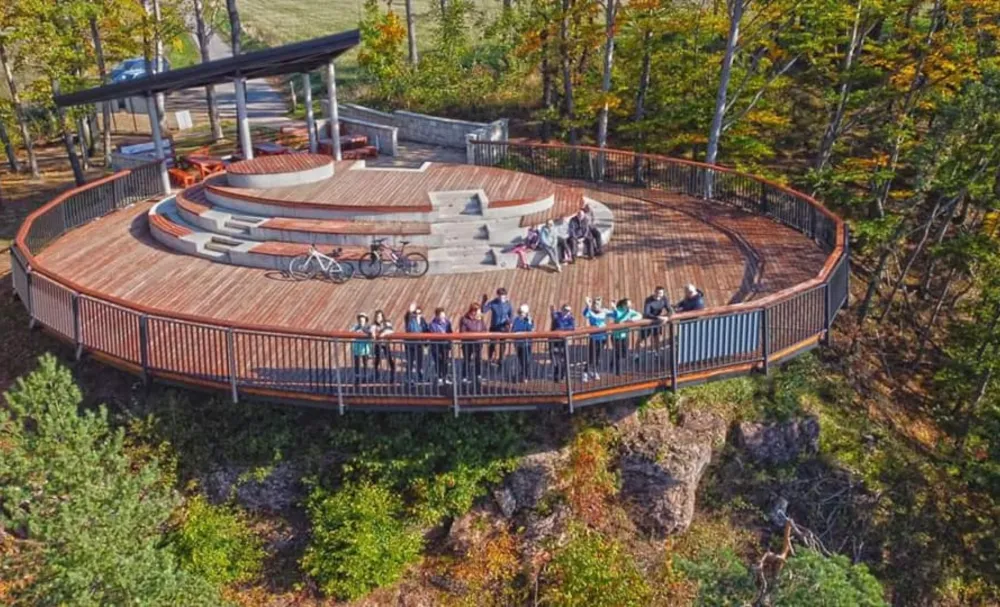 Taras widokowy Góra Guzowata Zalew Radkowski