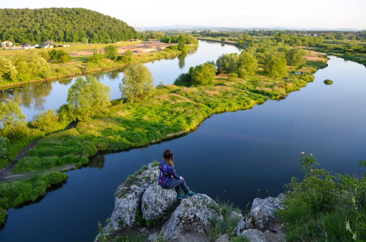 Tenczyński Park Krajobrazowy widok z lotu ptaka