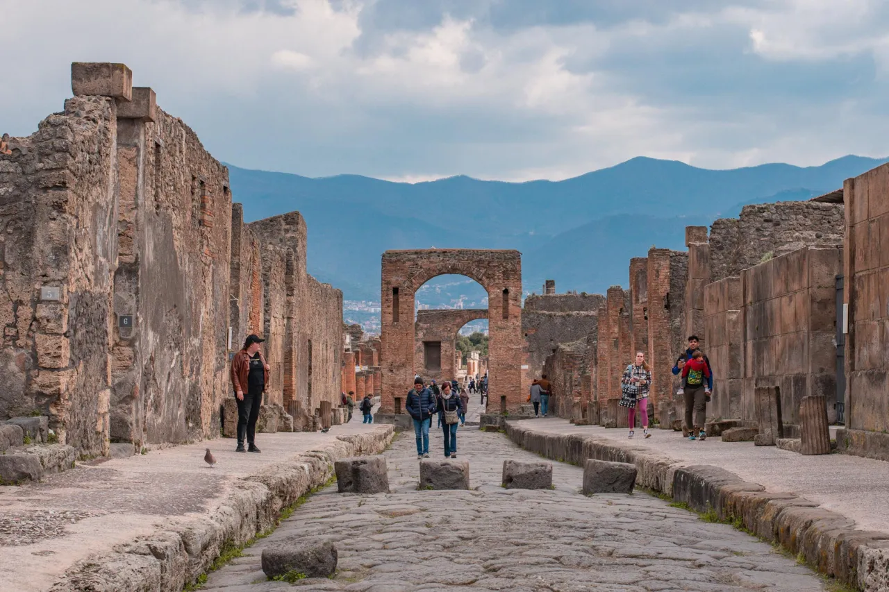 starożytne Pompeje ruiny