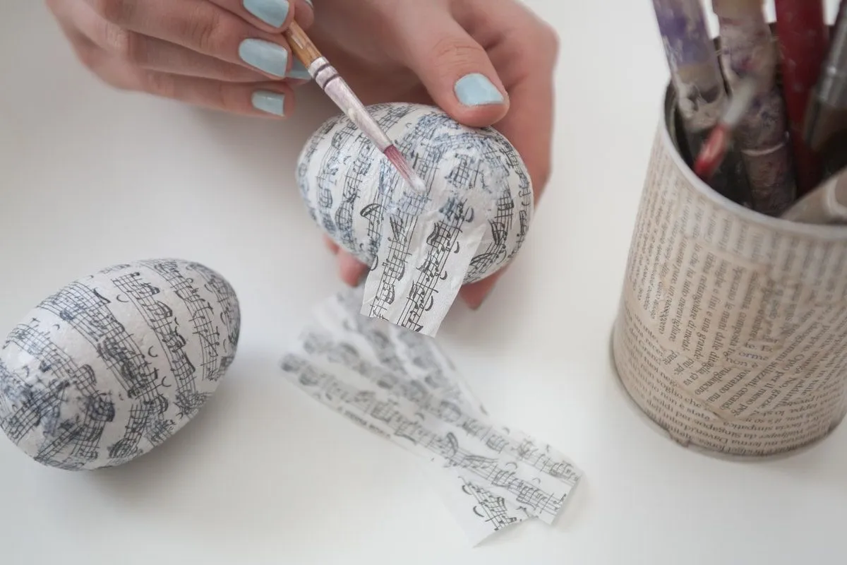 jajka styropianowe decoupage krok po kroku