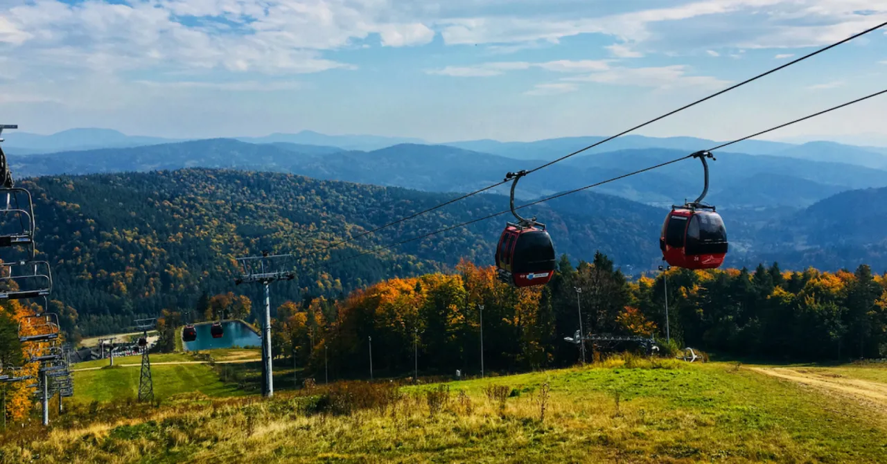 Beskid Sądecki Jaworzyna Krynicka kolejka gondolowa
