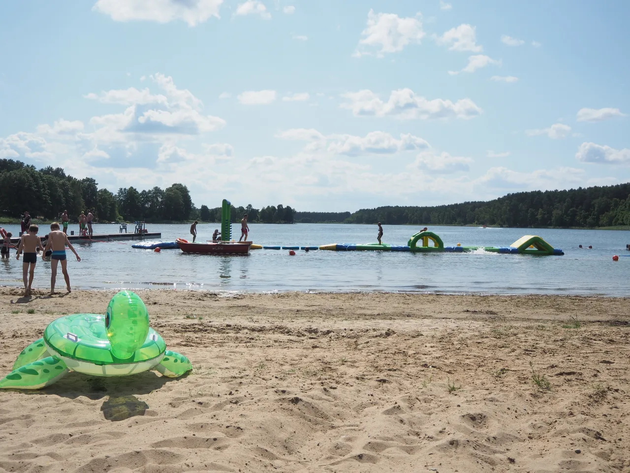 Plaża Jezioro Ostrowite Bory Tucholskie