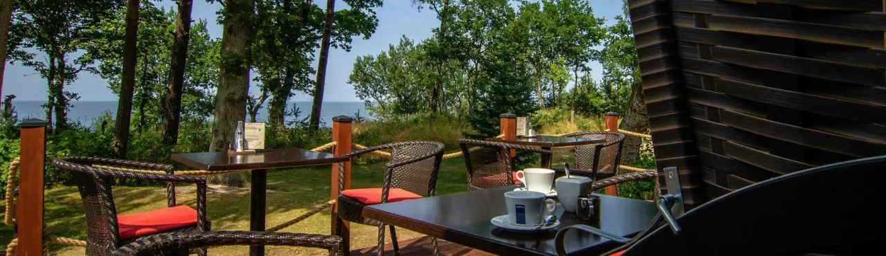 Restauracja Pobierowo widok na morze zachód słońca