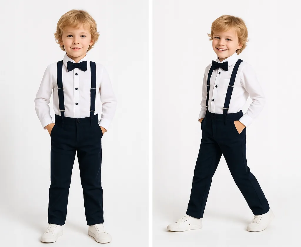 elegancki strój chłopiec rocznica komunii zestaw koordynowany