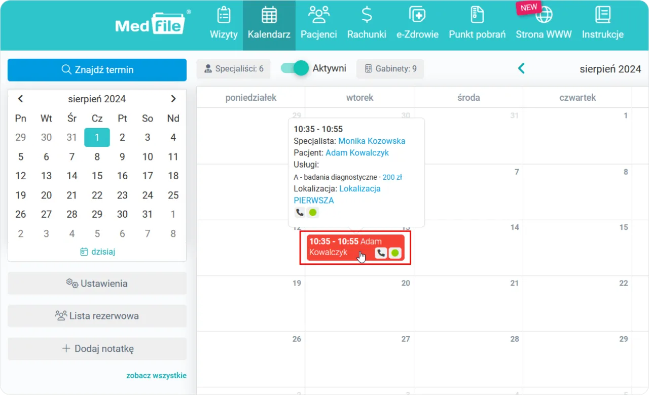 Kalendarz wizyt. Czy do laboratorium trzeba się rejestrować? Sprawdź dostępne terminy i umów wizytę online.