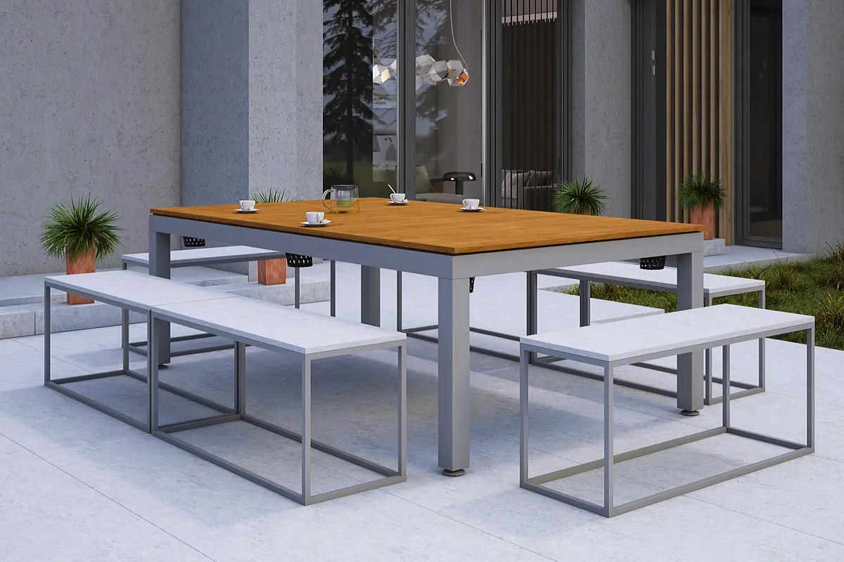 r&oacute;żne blaty stoł&oacute;w ogrodowych por&oacute;wnanie