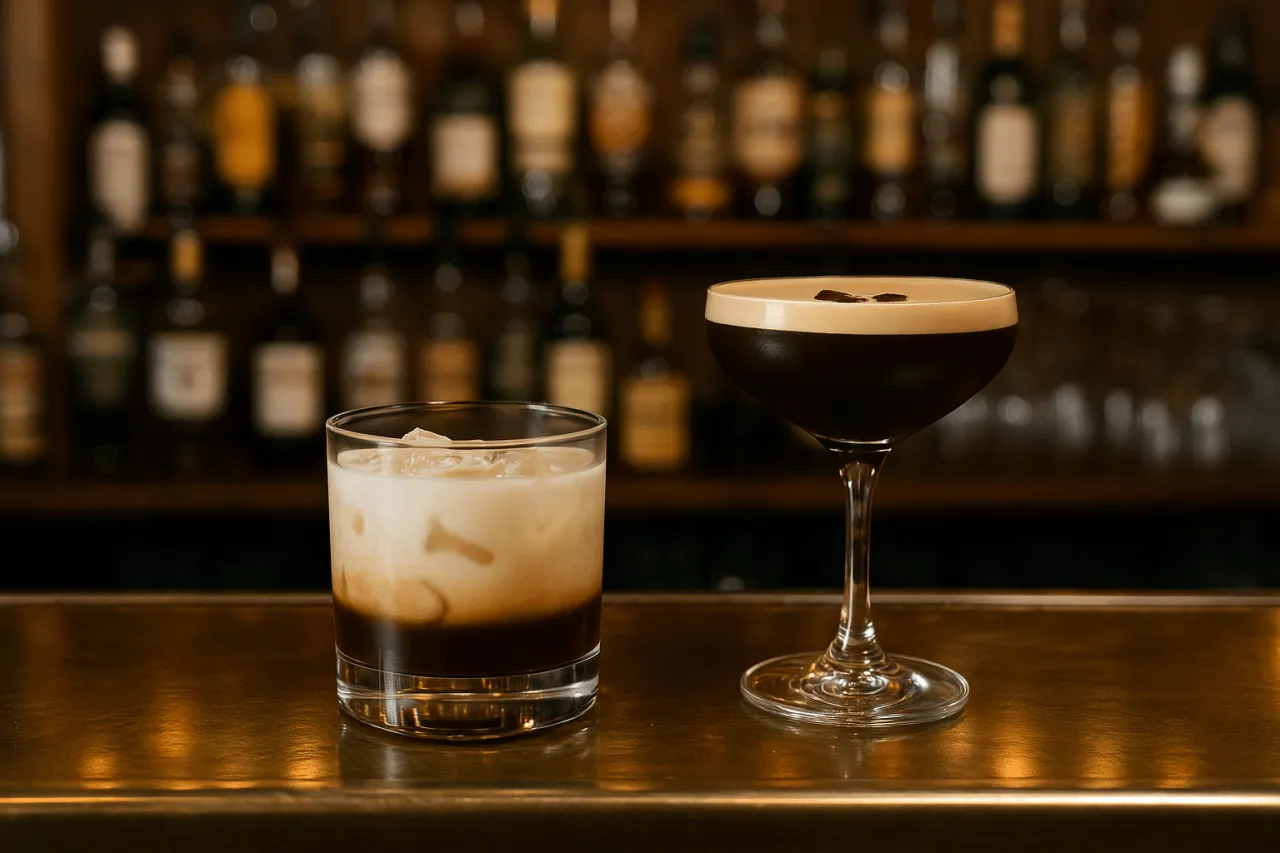 Espresso Martini White Russian Irish Coffee
