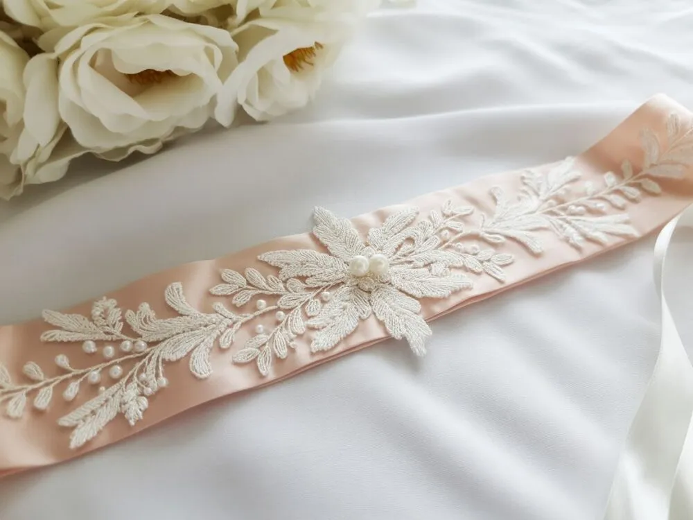 materiały do pasa ślubnego diy