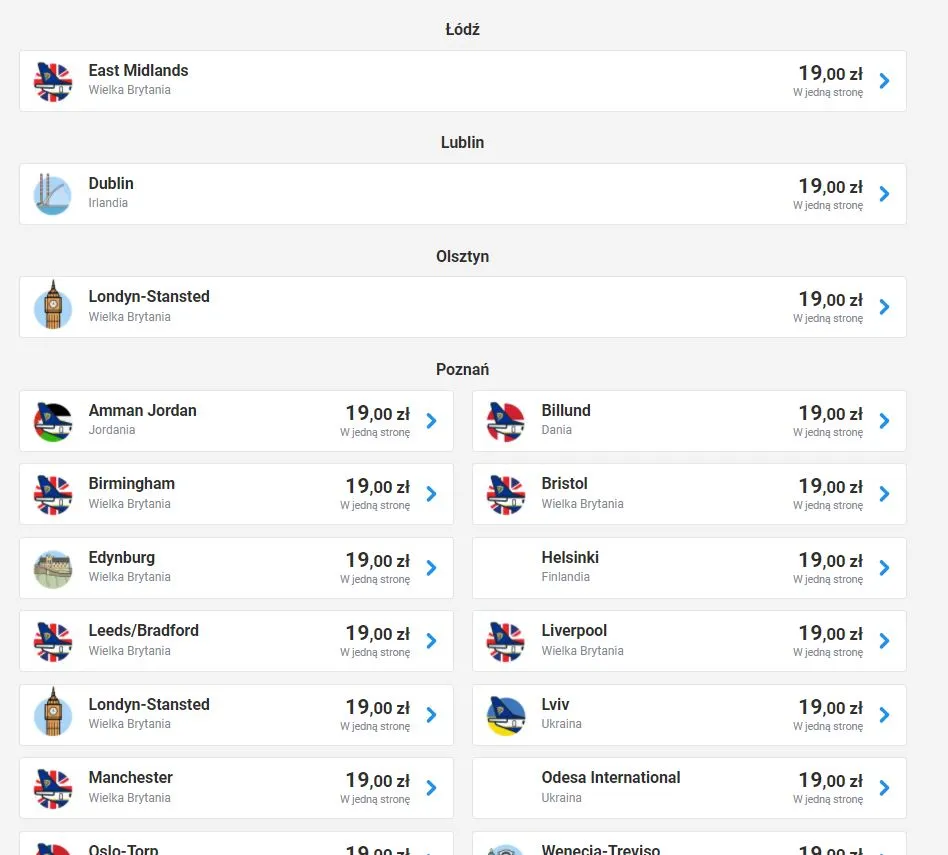 tanie loty wyszukiwarka promocje