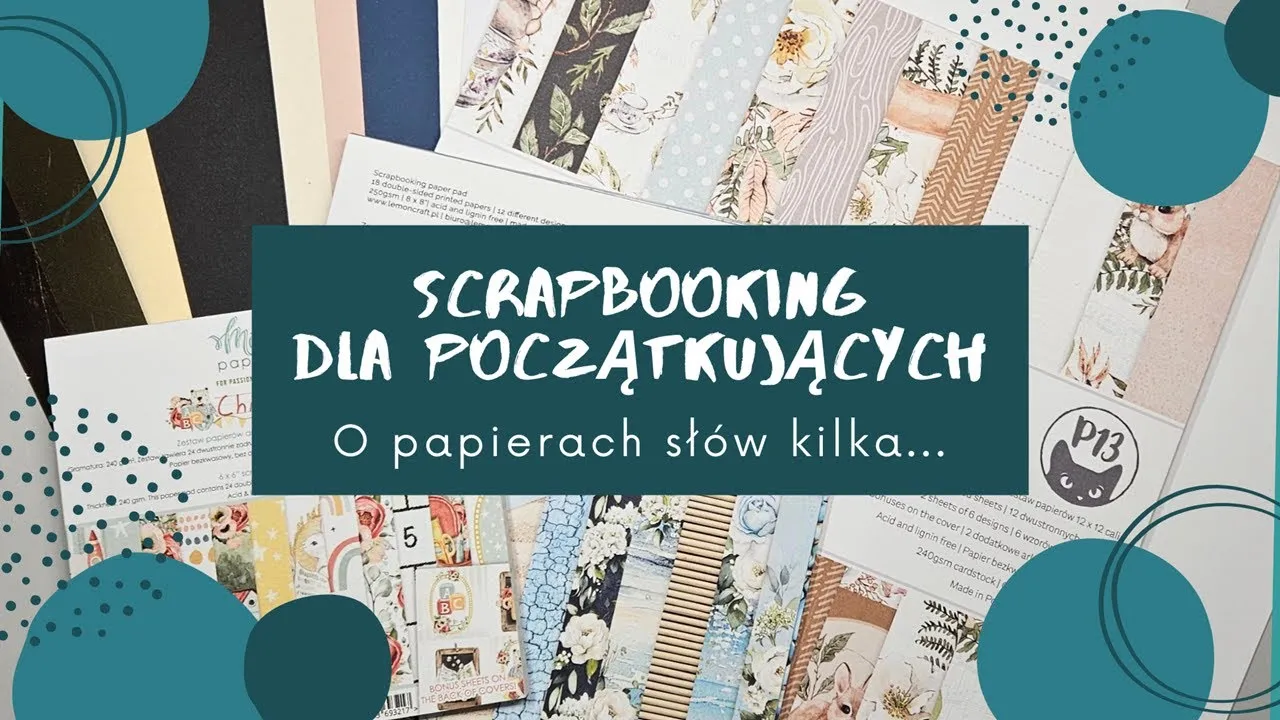 różne rodzaje papieru do rękodzieła, narzędzia do papercraftingu