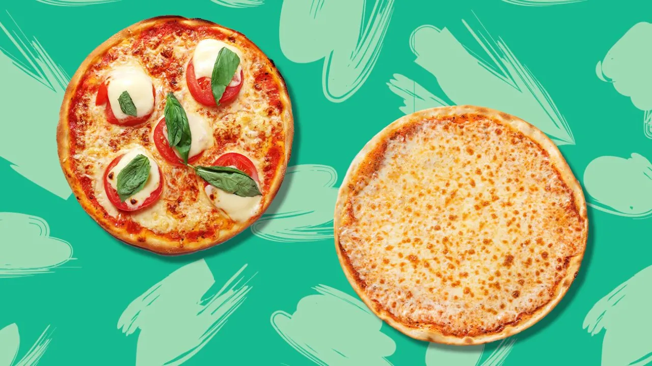 pizza wegetariańska vs margherita por&oacute;wnanie