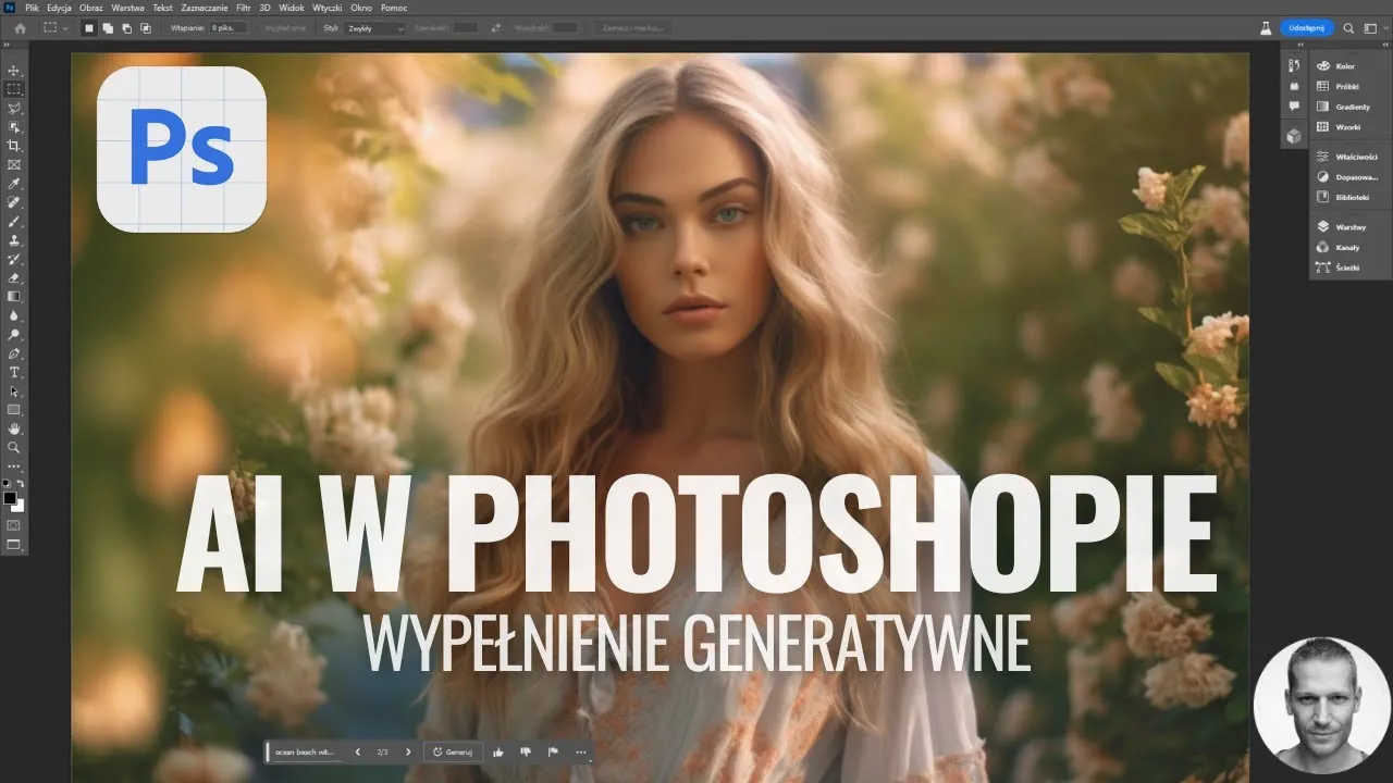 Przykłady użycia Wypełnienia Generatywnego w Photoshopie