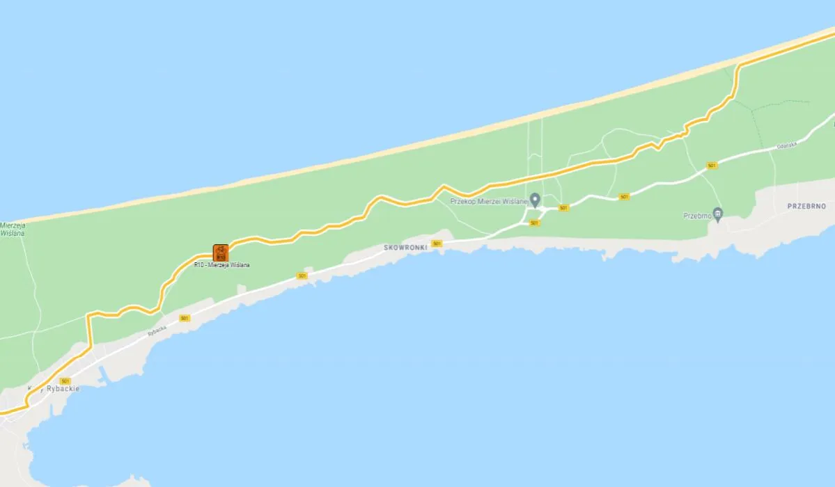 Trasa rowerowa R10 Mierzeja Wiślana