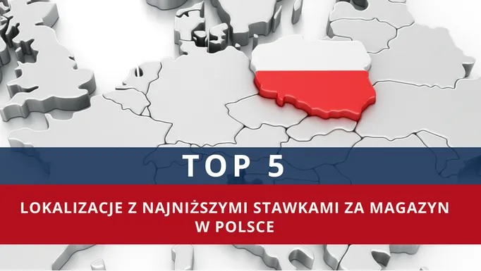 Mapa Polski stawki wynajmu magazynów