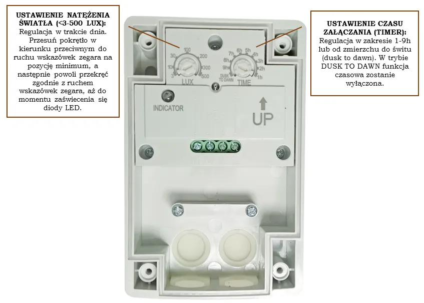 optymalne miejsce montażu czujnika zmierzchu