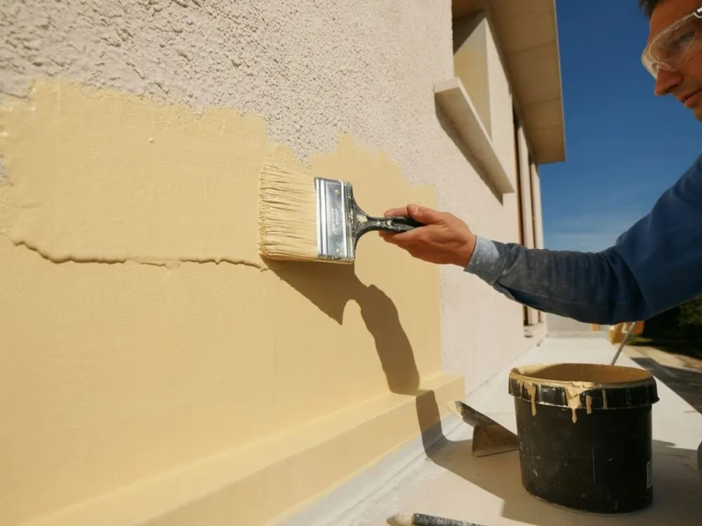 Przygotowanie ściany pod tynk zewnętrzny gruntowanie