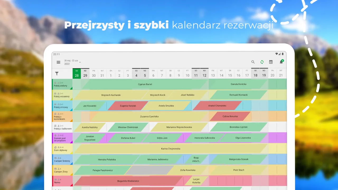 Tanie noclegi kalendarz rezerwacji