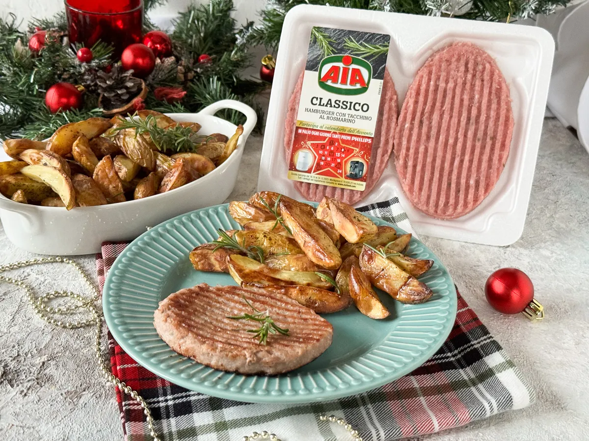 friggitrice ad aria hamburger di pollo