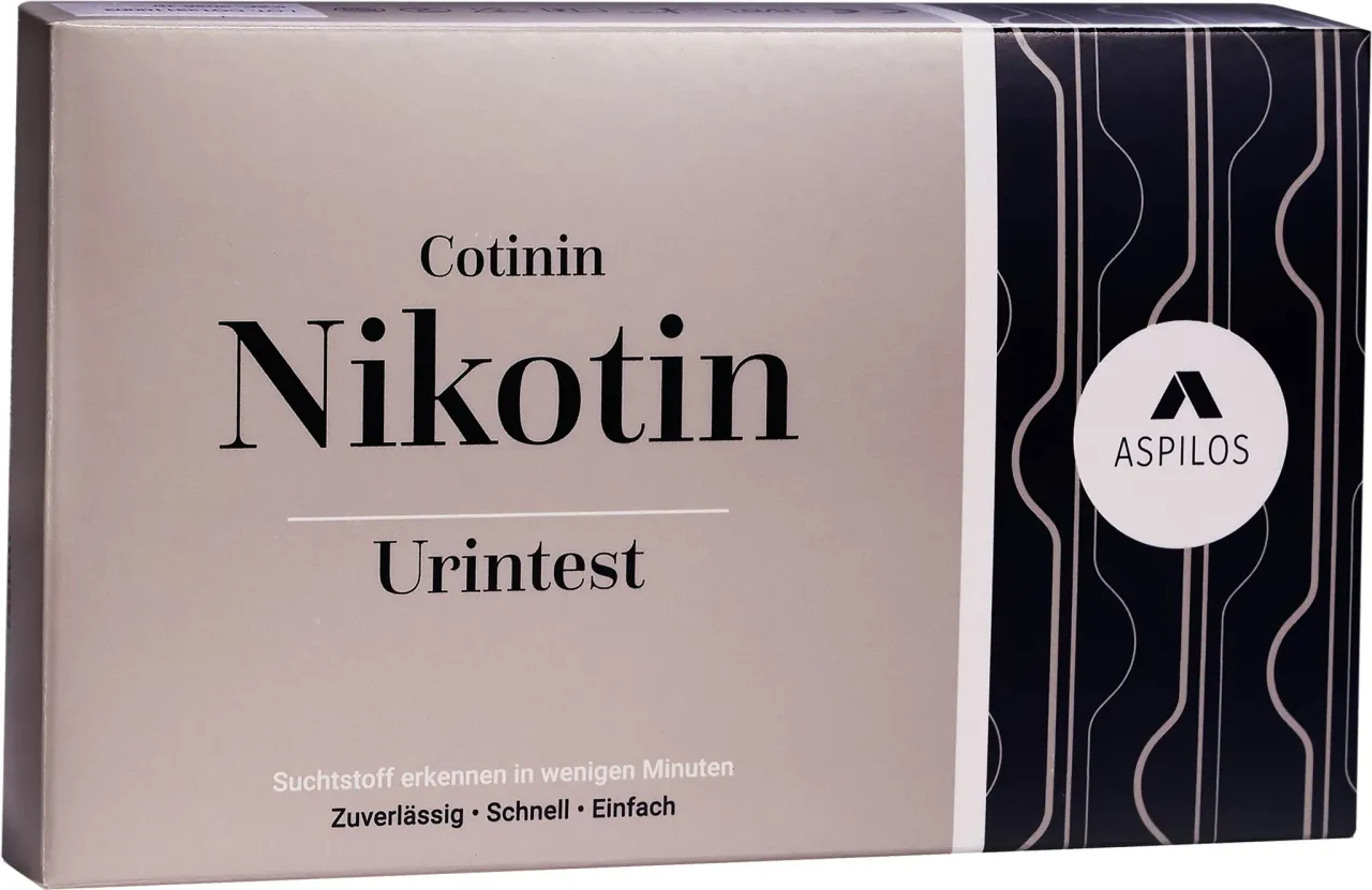 Opakowanie testu na obecność nikotyny w moczu. Sprawdź, czy w badaniu krwi wyjdzie nikotyna.