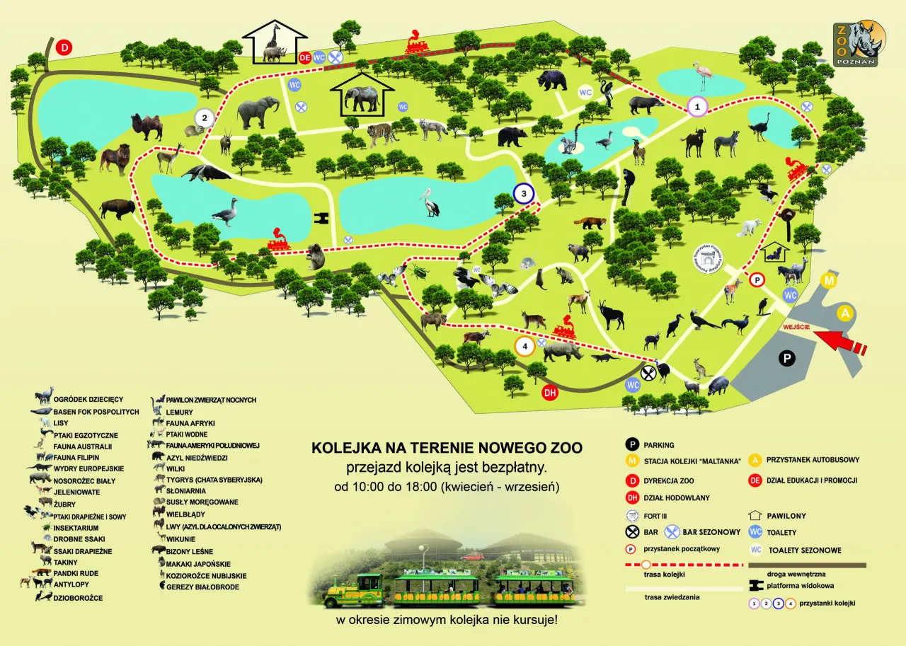 Mapa Nowe Zoo Poznań
