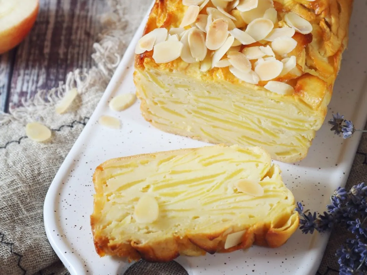 Gâteau invisible aux pommes