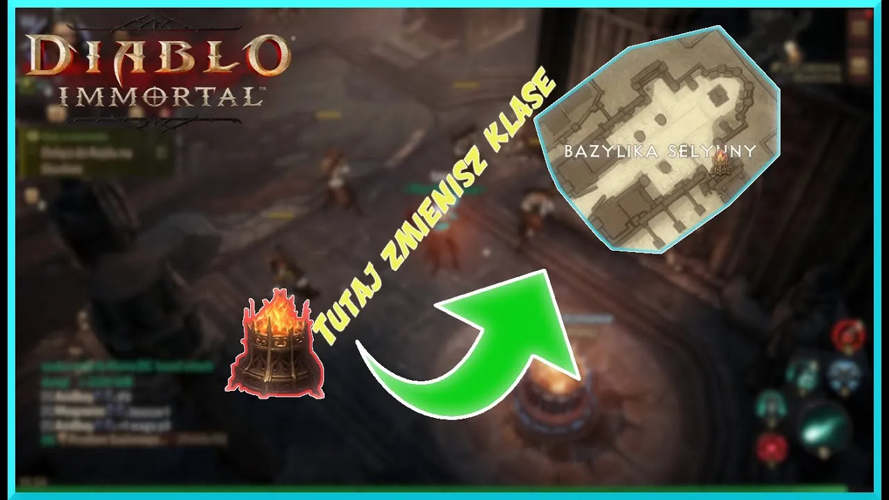 Diablo Immortal zmiana klasy NPC palenisko Ruchomych Płomieni