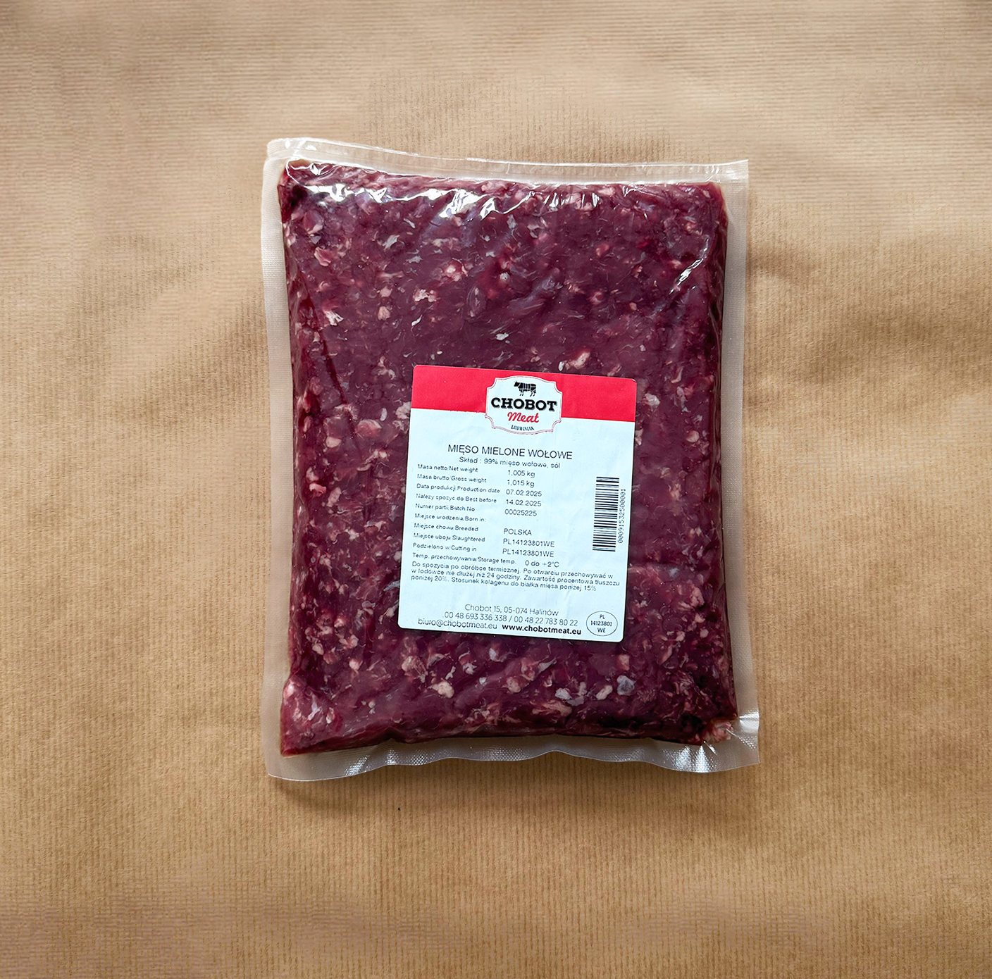 wysokiej jakości mielona wołowina na burgery