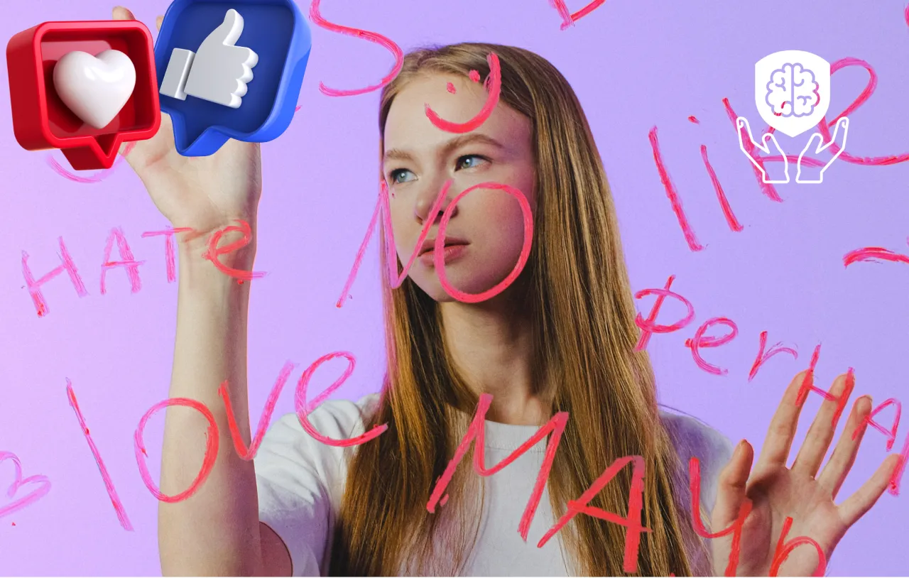 osoba porównująca się w mediach społecznościowych