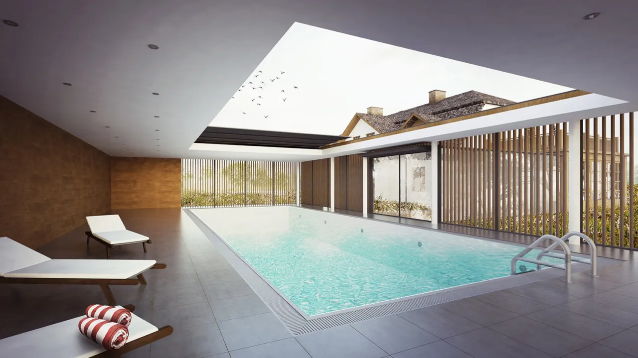 projekt basenu przydomowego wizualizacja